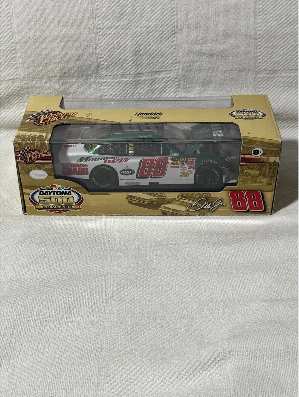 🔥 1:24 Dale Earnhardt Jr 88 Daytona 500 50 Years  2008 Open Hood In Case Amp